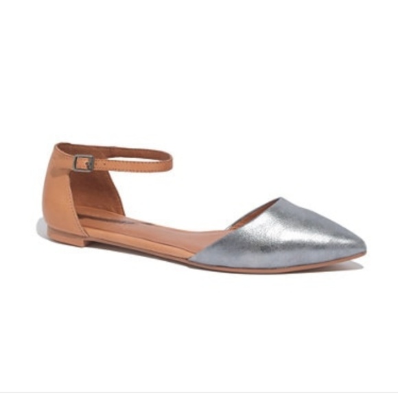 Madewell Shoes - Madewell The Beatrice Ankle-strap Skimmer Silver